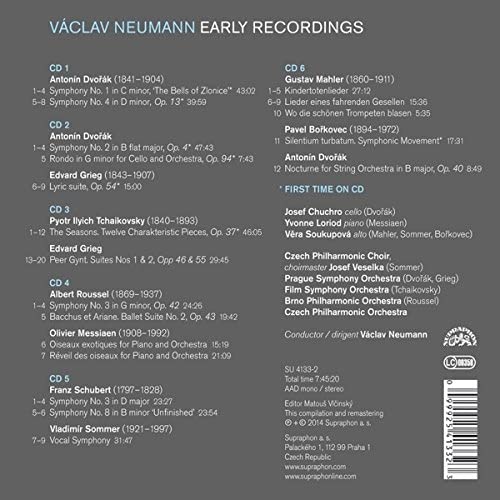 Neumann, Václav - Early Recordings 1953-1968 - Dvořák; Grieg; Mahler; Tchaikovsky; Schubert; ... - slide-1