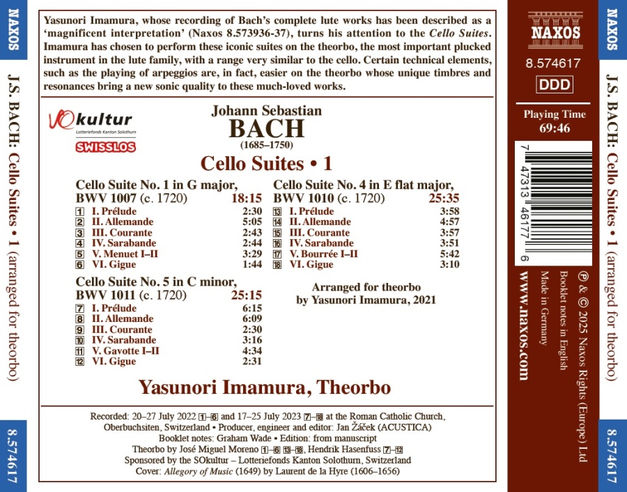 Bach: Cello Suites Vol. 1 (arr. for theorbo) - slide-1