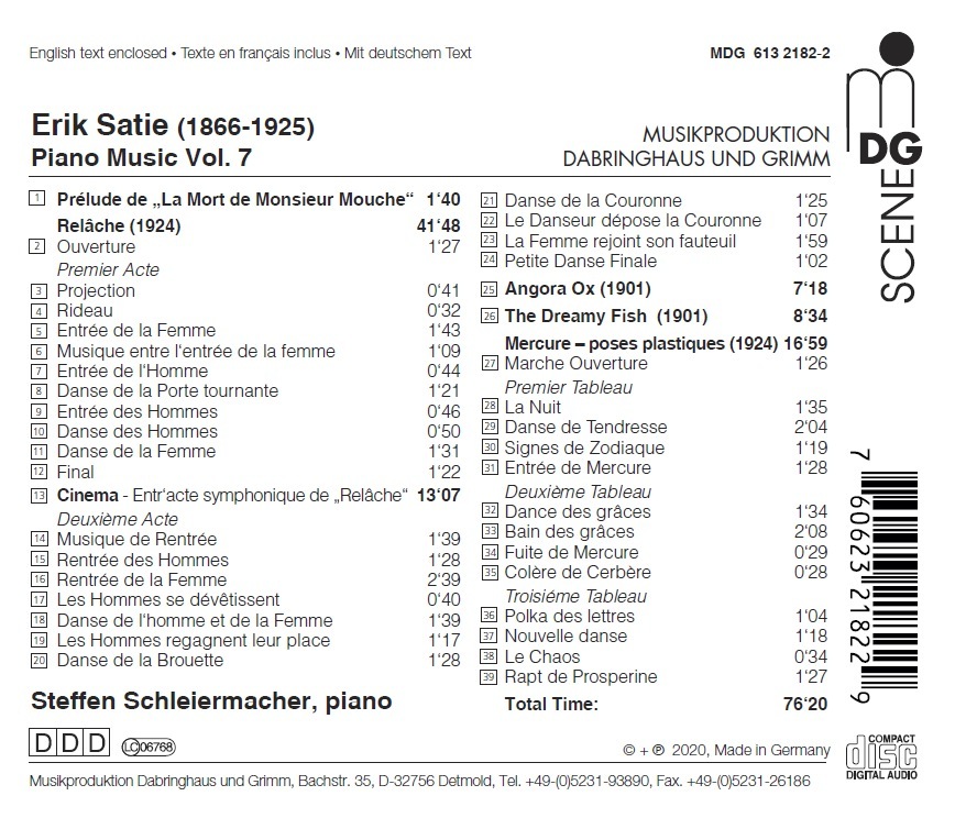 Satie: Piano Music Vol. 7 - slide-1