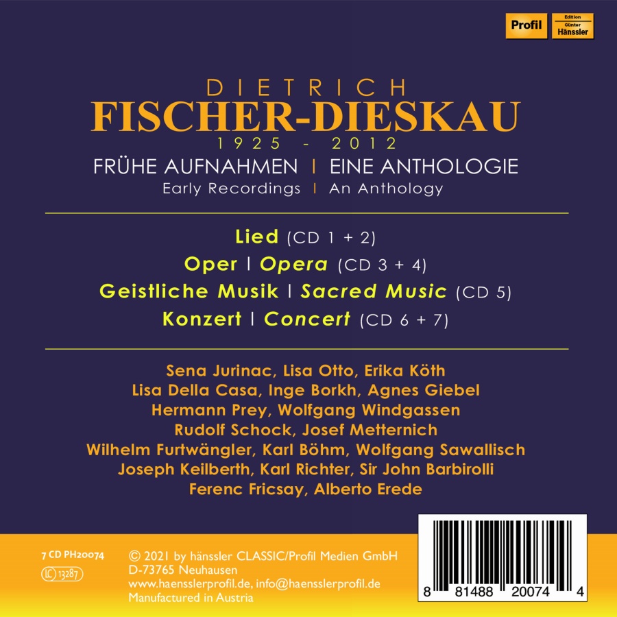 Dietrich Fischer-Dieskau - Early recordings, an anthology - slide-1