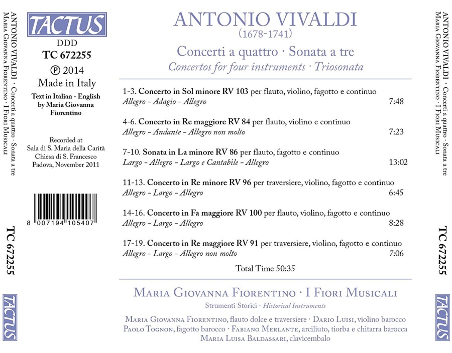 Vivaldi: Concerti a quattro Sonate a tre - slide-1