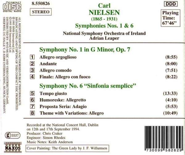 NIELSEN: Symphonies nos. 1 & 6 - slide-1