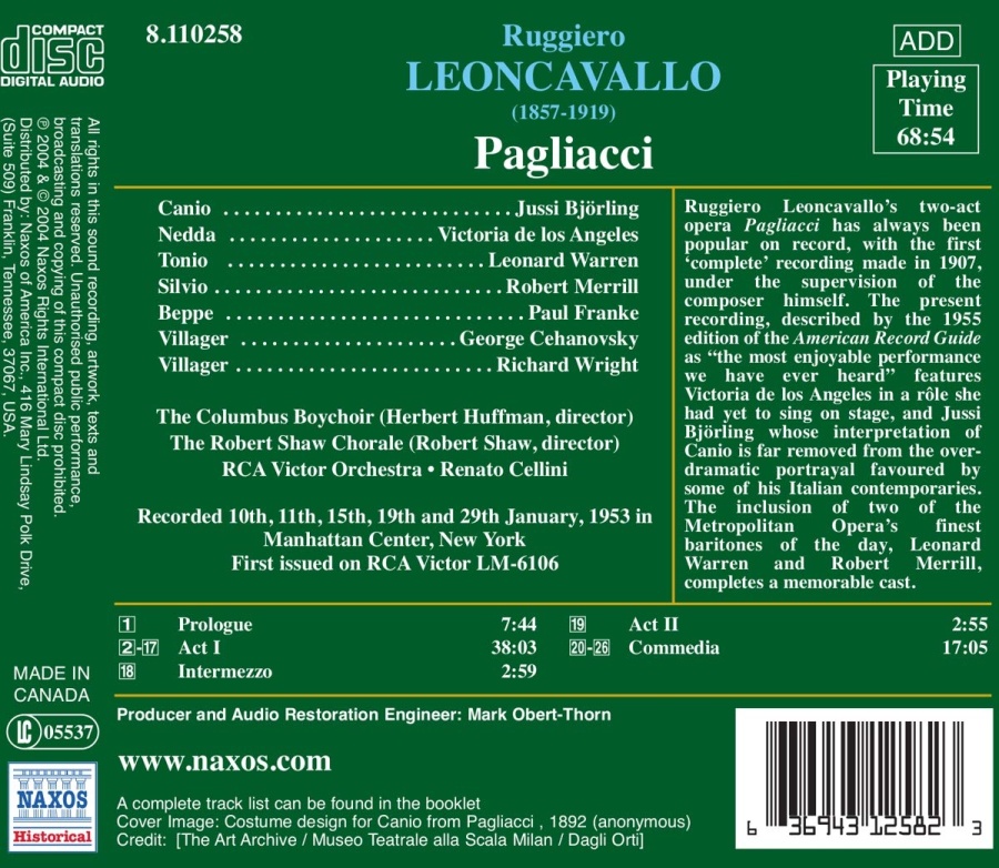 Leoncavallo: Pagliacci - slide-1