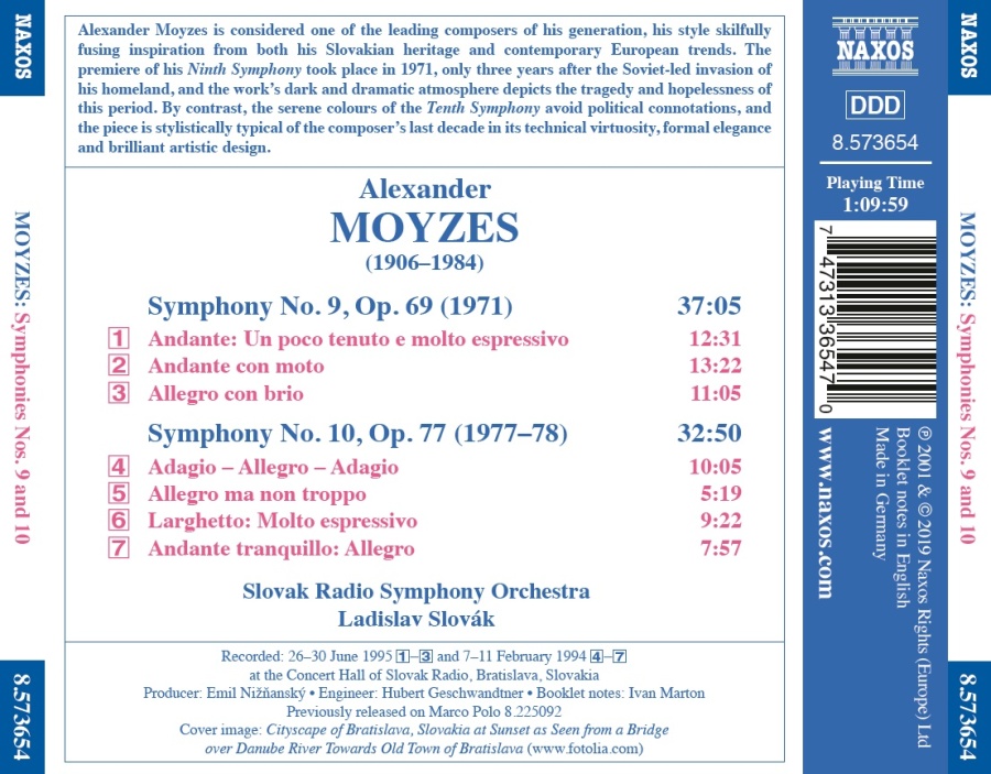 Moyzes: Symphonies Nos. 9 & 10 - slide-1
