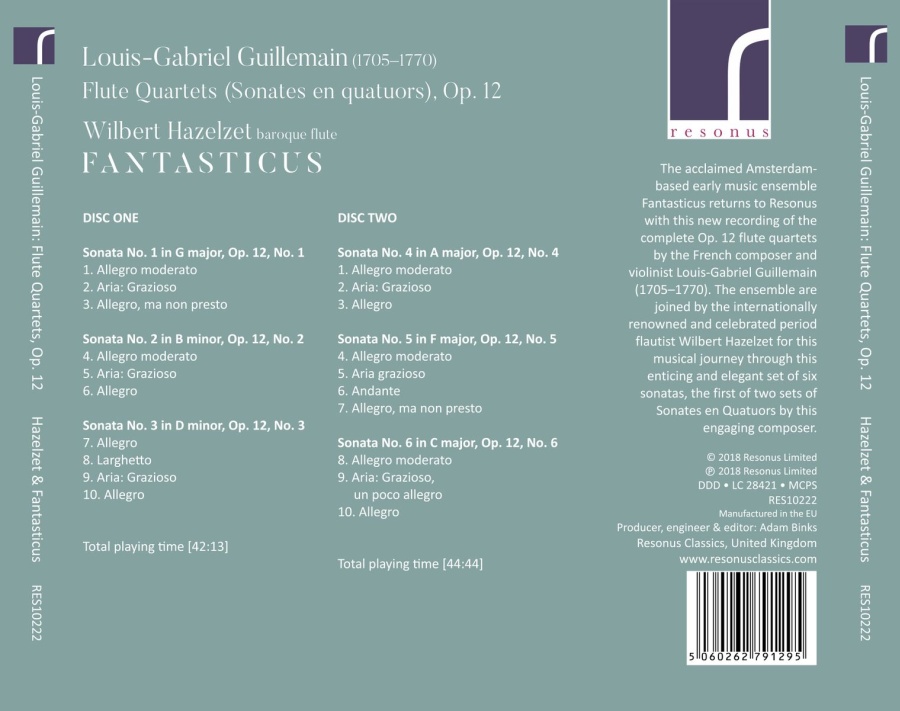Guillemain: Flute Quartets Op. 12 - slide-1