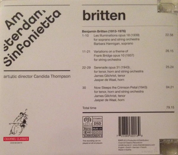 Britten: Works for voice & string orchestra - slide-1