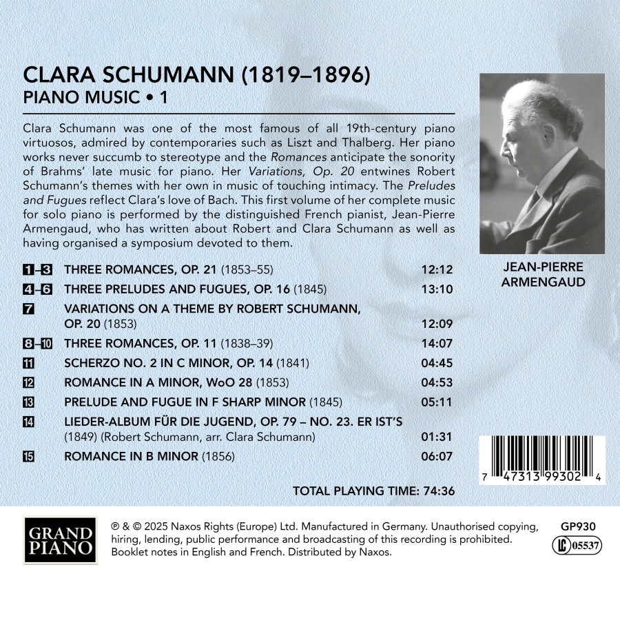 Clara Schumann: Piano Music Vol. 1 - slide-1