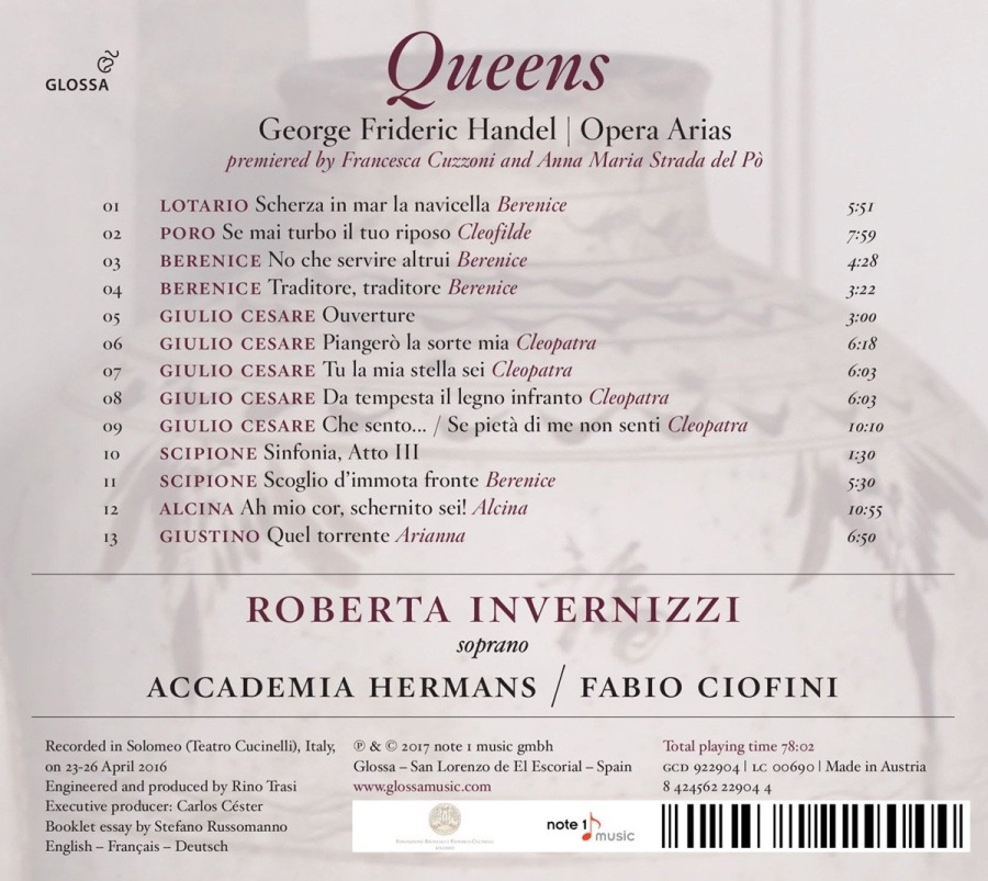 Handel: Queens - Opera Arias - slide-1