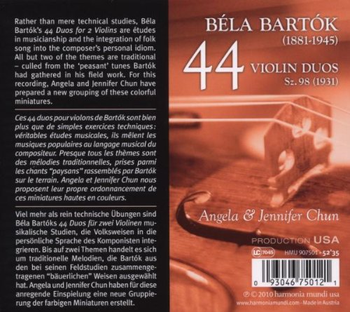Bartok: 44 violin duos - slide-1