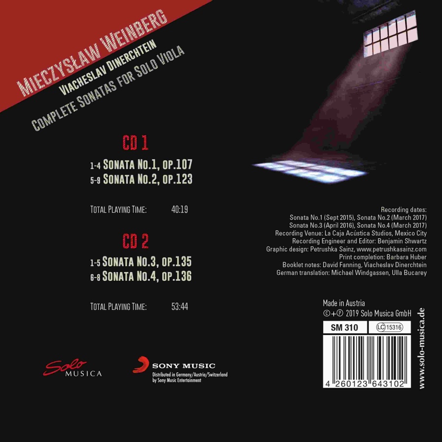 Weinberg: Complete Sonatas for Solo Viola - slide-1