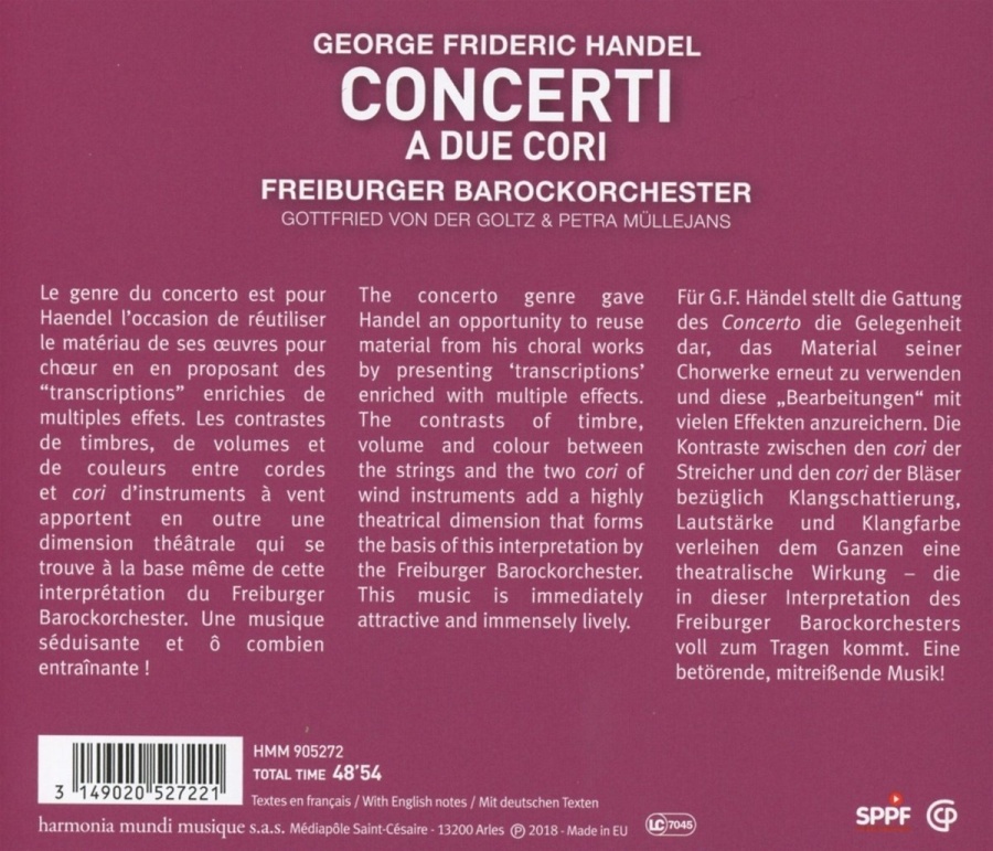 Handel: Concerti a due cori - slide-1