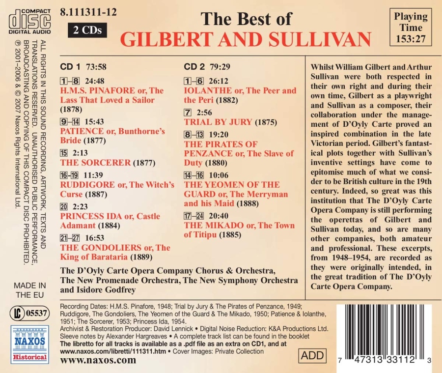 Gilbert & Sullivan - The Best of Gilbert - slide-1