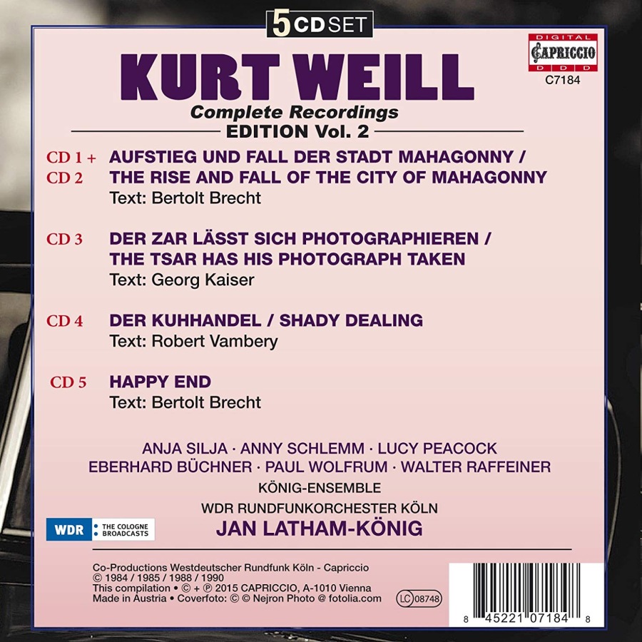 Kurt Weill Edition Vol. 2 - slide-1