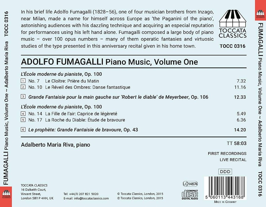 Fumagalli: Piano Music Vol. 1 - slide-1