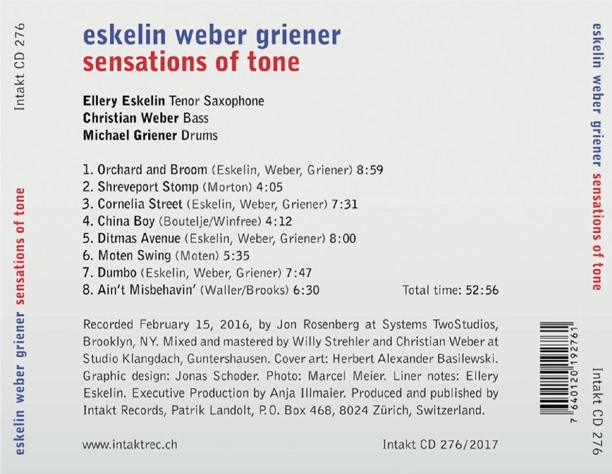 Eskelin/Weber/Griener: Sensations of Tone - slide-1