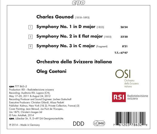 Gounod: Symphonies 1 - 3 - slide-1