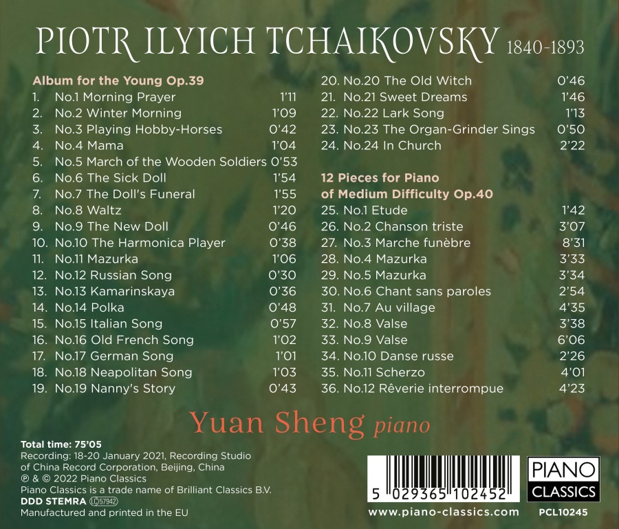 Tchaikovsky: Album for the Young; 12 Pieces for Piano - slide-1