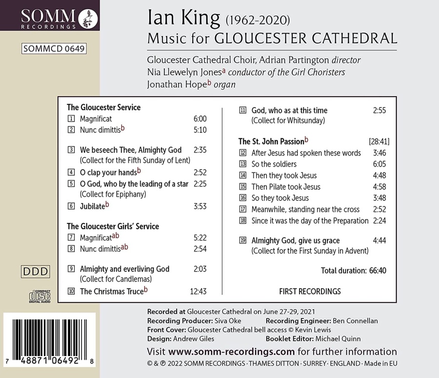 Music for Gloucester Cathedral by Ian King - slide-1