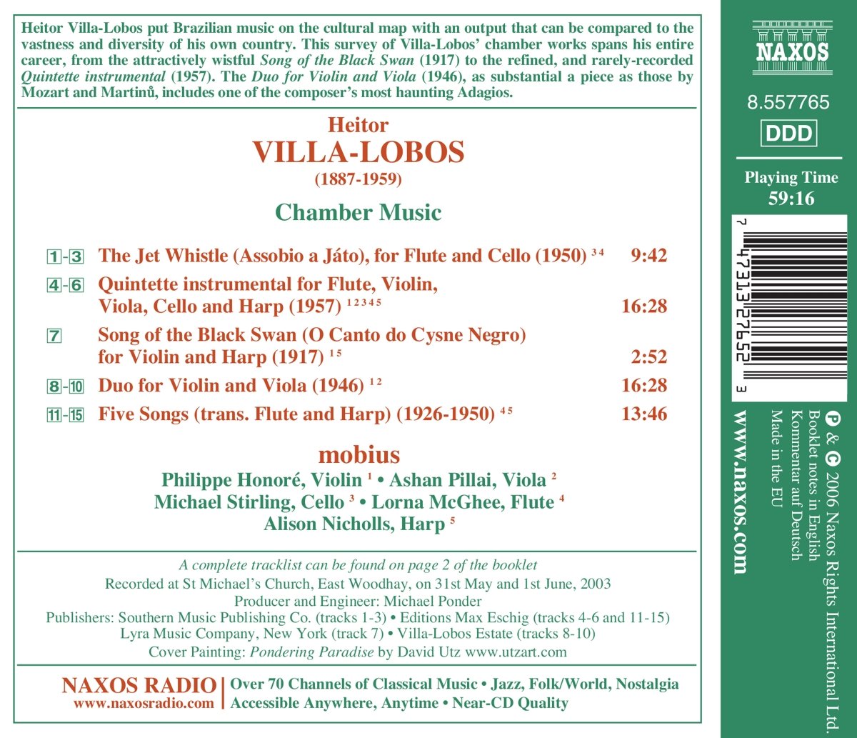 VILLA-LOBOS: Chamber Music - slide-1