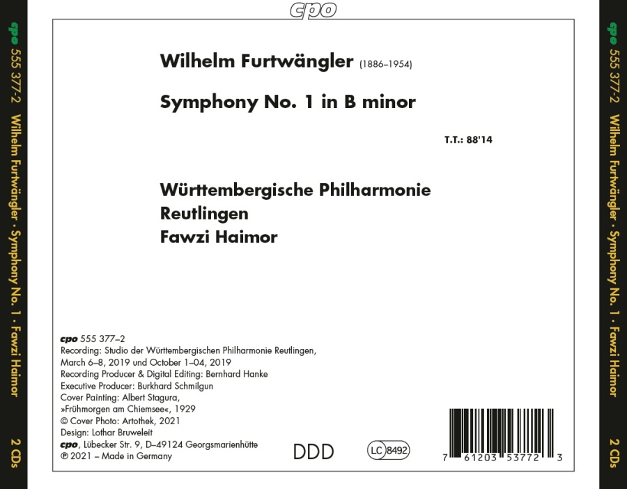 Furtwängler: Symphony No. 1 - slide-1