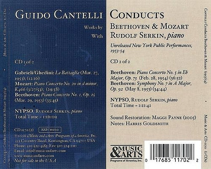 Guido Cantelli Conducts Works by Beethoven & Mozart - slide-1