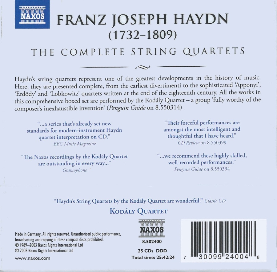 Haydn: The Complete Haydn String Quartets - slide-1