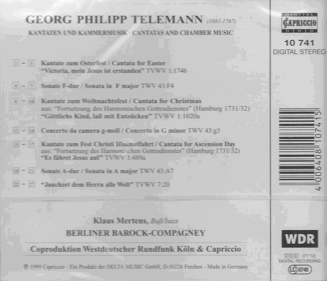 Telemann: Cantatas - slide-1