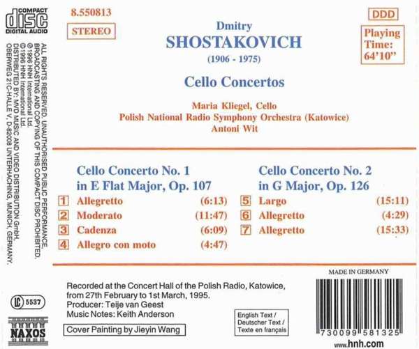 SHOSTAKOVICH: Cello Concertos 1 & 2 - slide-1