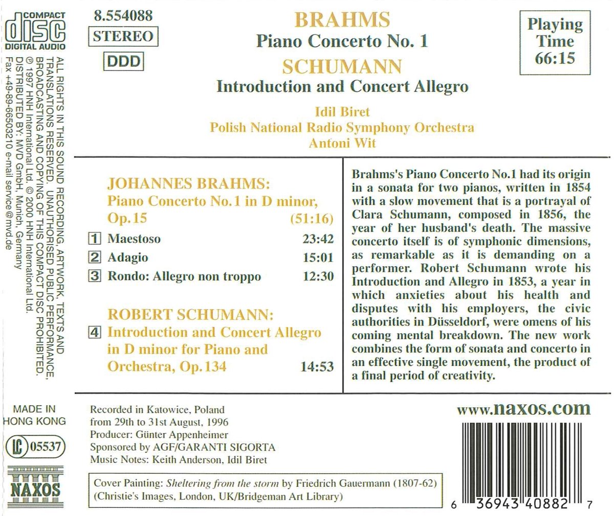 BRAHMS: Piano Concerto No. 1 - slide-1