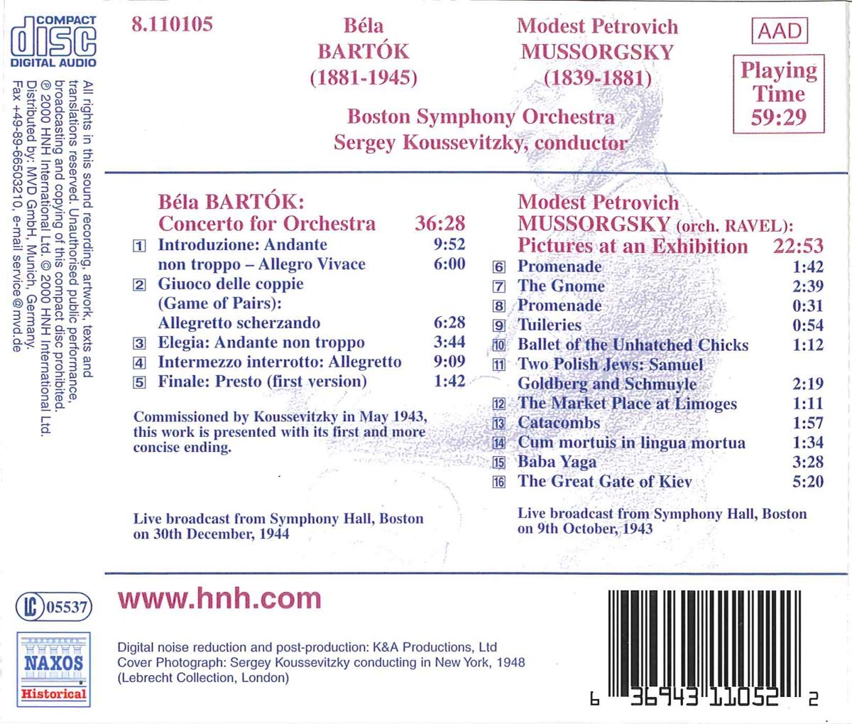 Bartok: Concerto for Orchestra / Mussorgsky: Pictures at an Exhibition - slide-1