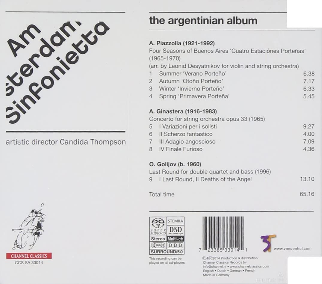 The Argentinian Album – Piazzolla, Ginastera, Golijov, - slide-1