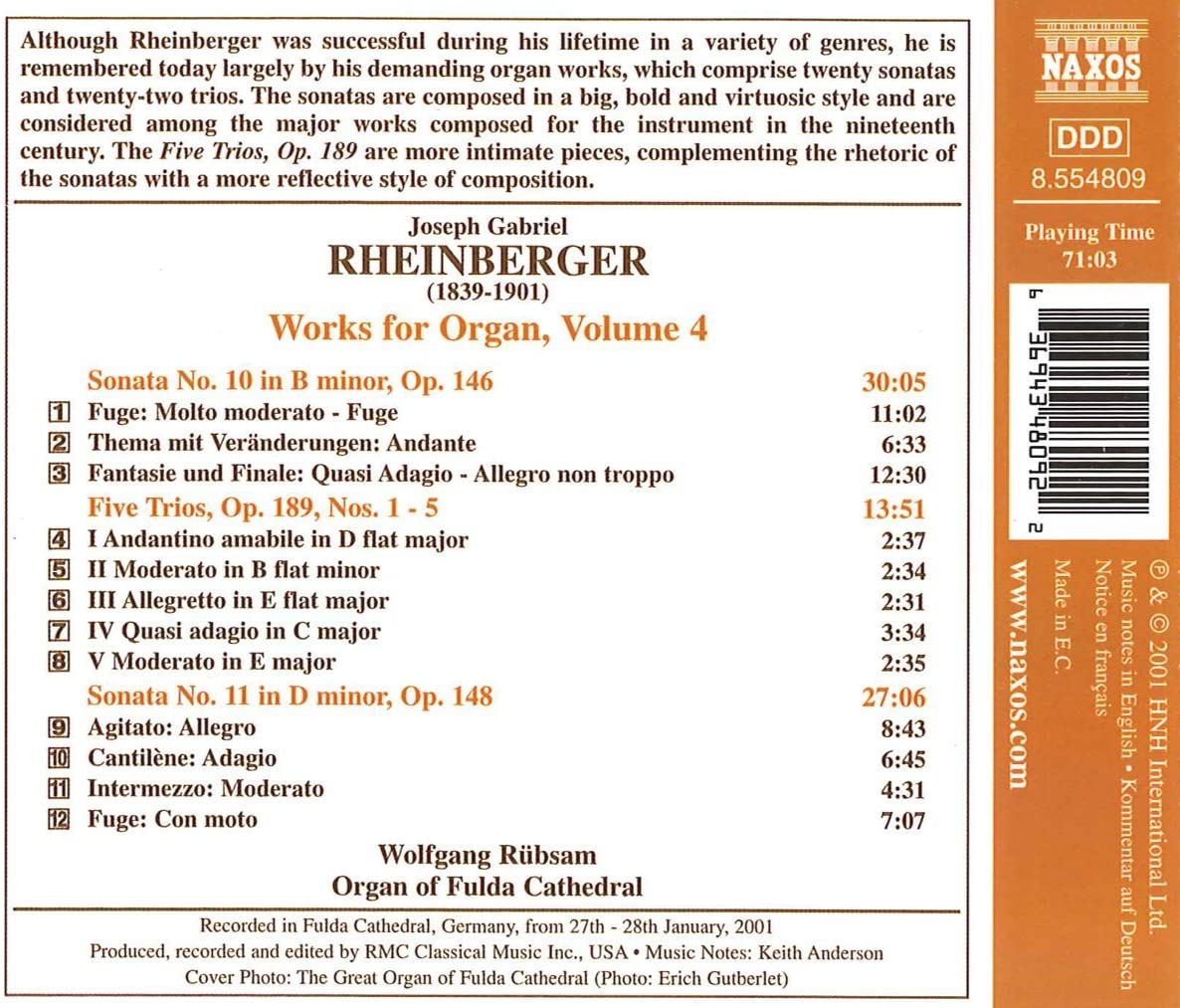 RHEINBERGER: Organ Works vol. 4 - slide-1