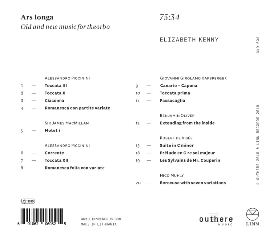 Ars longa: old and new music for theorbo - slide-1