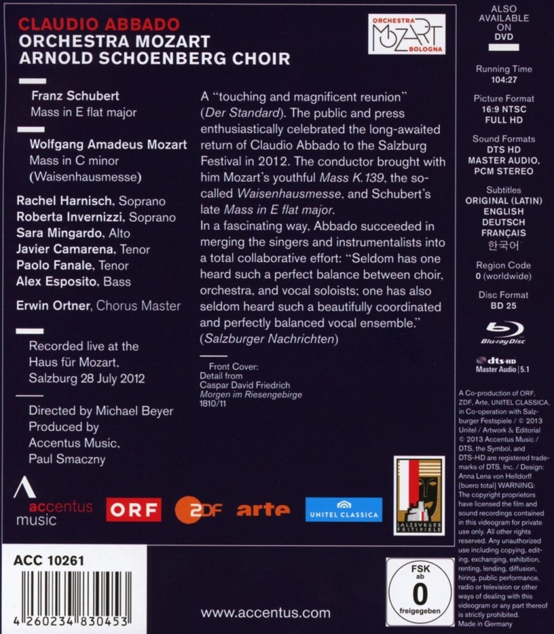Mozart & Schubert: Masses / Abbado - slide-1