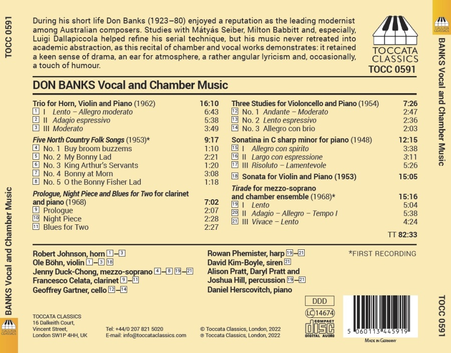 Banks: Vocal and Chamber Music - slide-1
