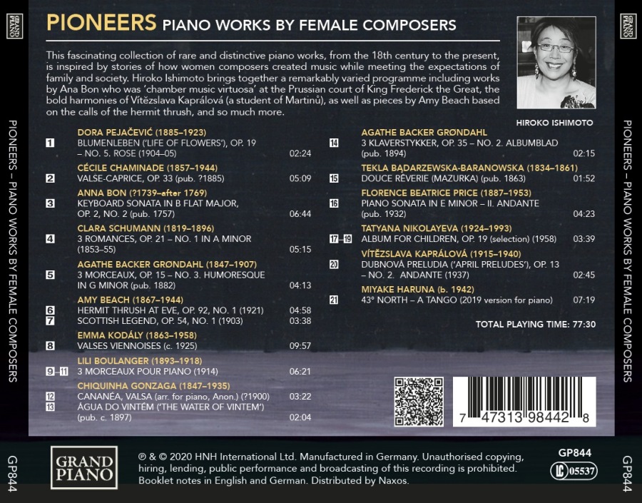 Pioneers - Piano Works by Female Composers - slide-1