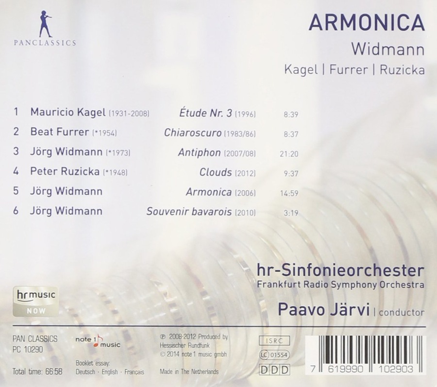 Armonica - Jörg Widmann, Maurice Kagel, Beat Furrer, Peter Ruzicka - slide-1