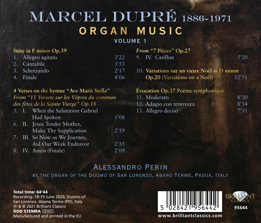 Dupré: Organ Music, volume 1 - slide-1