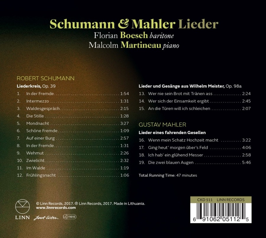 Schumann & Mahler: Lieder - slide-1