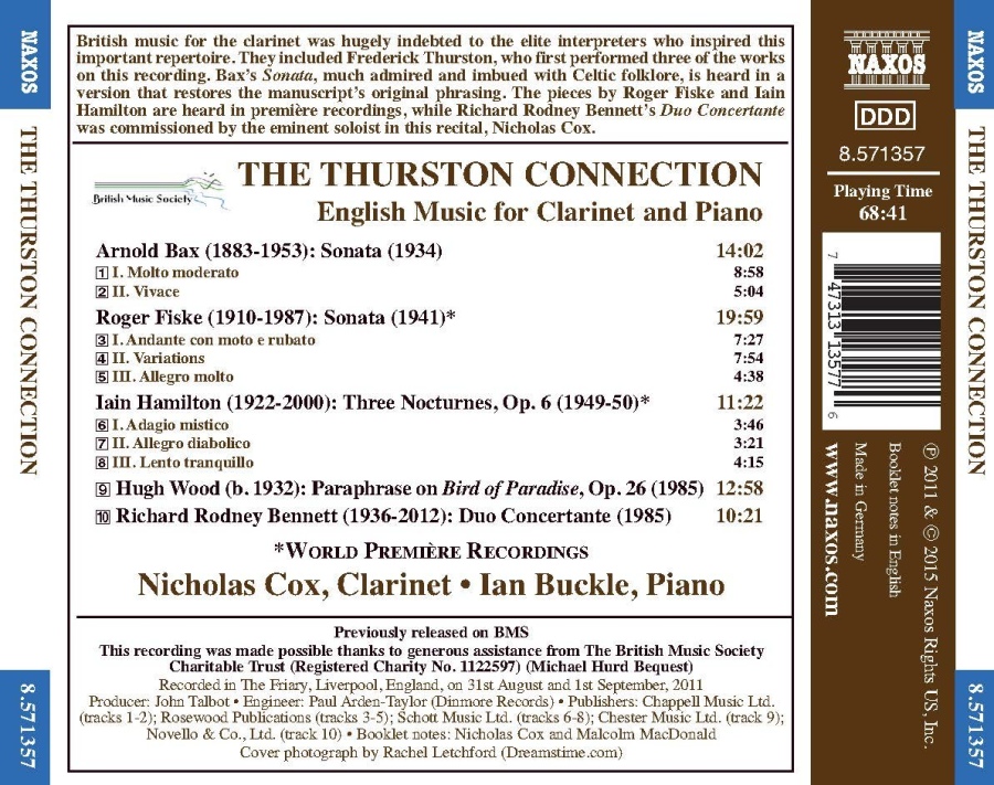 The Thurston Connection - English Music for Clarinet and Piano - slide-1