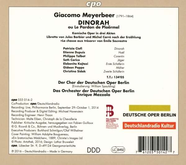 Meyerbeer: Dinorah ou Le Pardon de Ploermel, Opera in three acts - slide-1