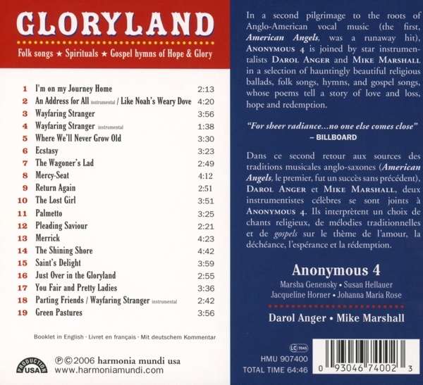 Gloryland - Folk songs, Spirituals, Gospel hymns of Hope & Glory - slide-1