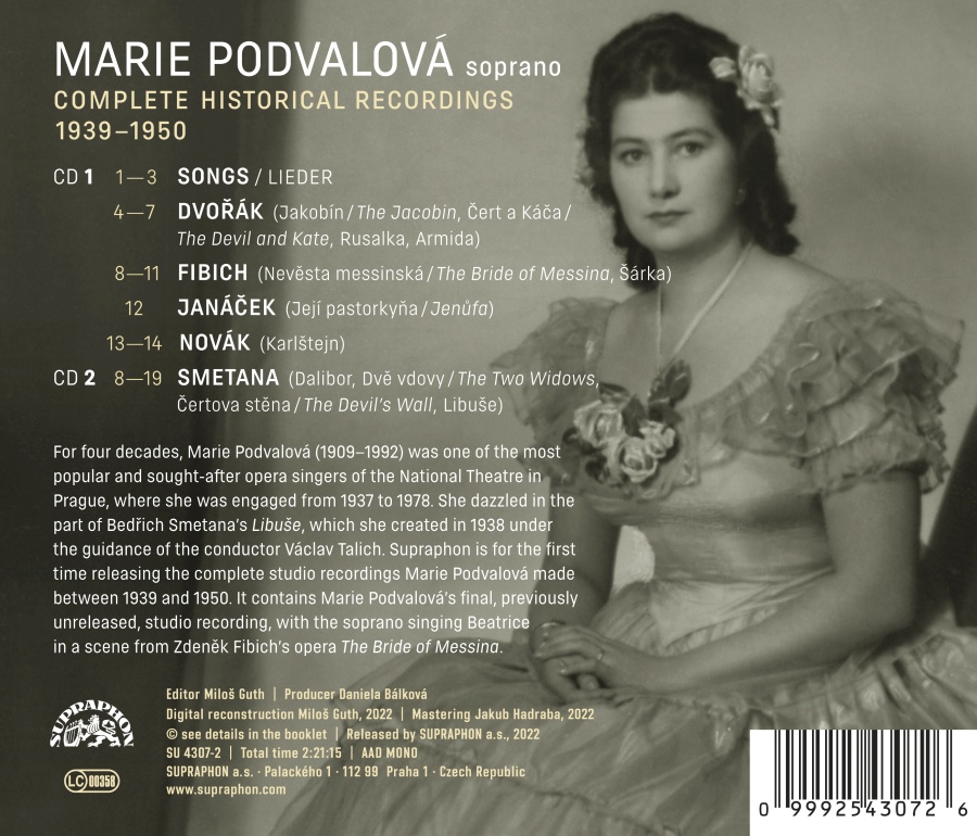 Podvalová Marie - Kompletní nahrávky 1939-1950 - slide-1