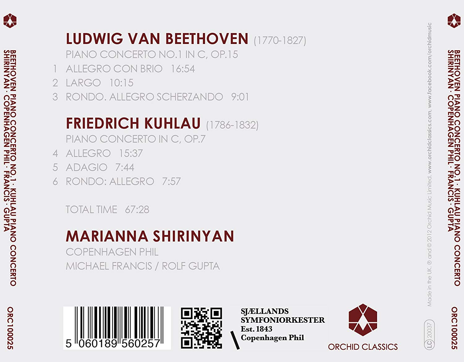 Beethoven: Piano Concerto No. 1 / Kuhlau: Piano Concerto - slide-1