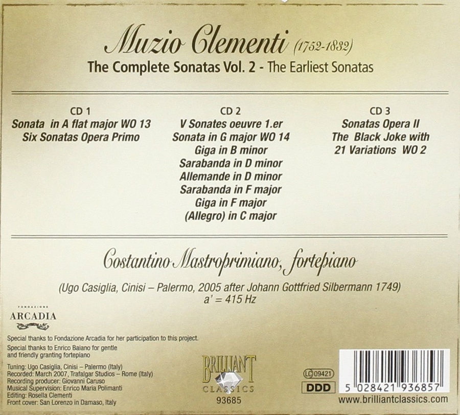 Clementi: Complete Sonatas Vol. II - slide-1