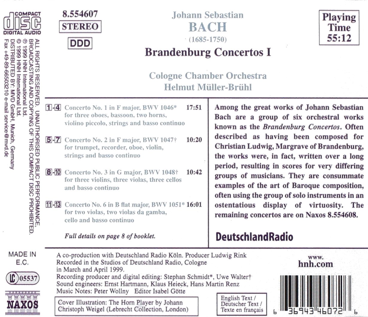 BACH: Brandenburg Concertos I - slide-1