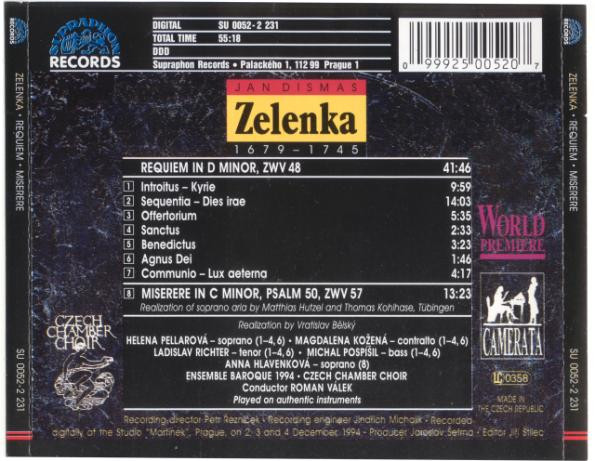 Zelenka: Requiem, Miserere - slide-1