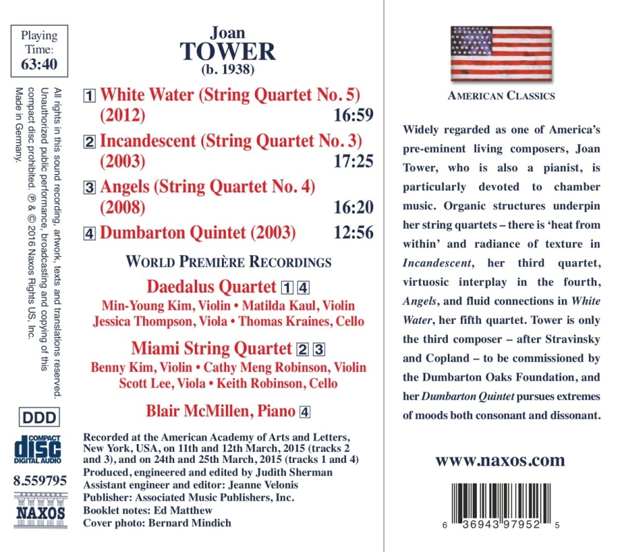 Tower: String Quartets Nos. 3, 4 & 5; Dumbarton Quintet - slide-1