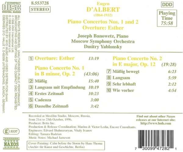 D`ALBERT: Piano Concertos - slide-1