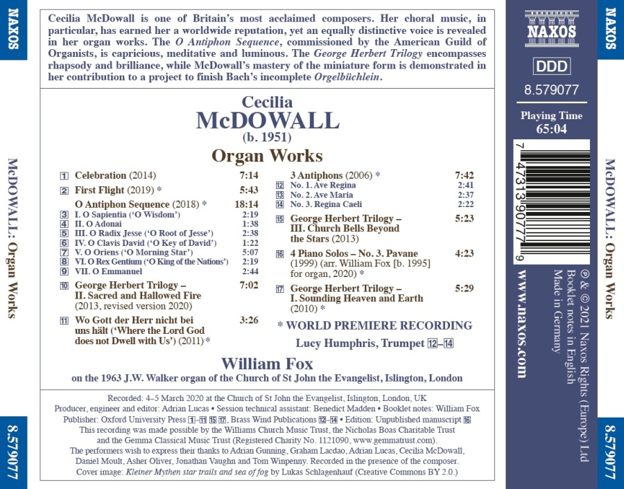 McDowall: Works for Organ - slide-1